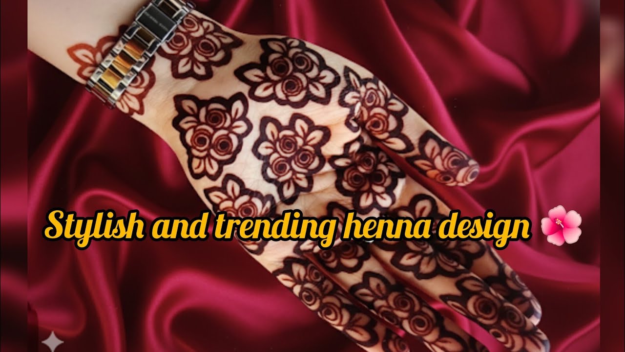 💞 Stylish trending henna design 🌺