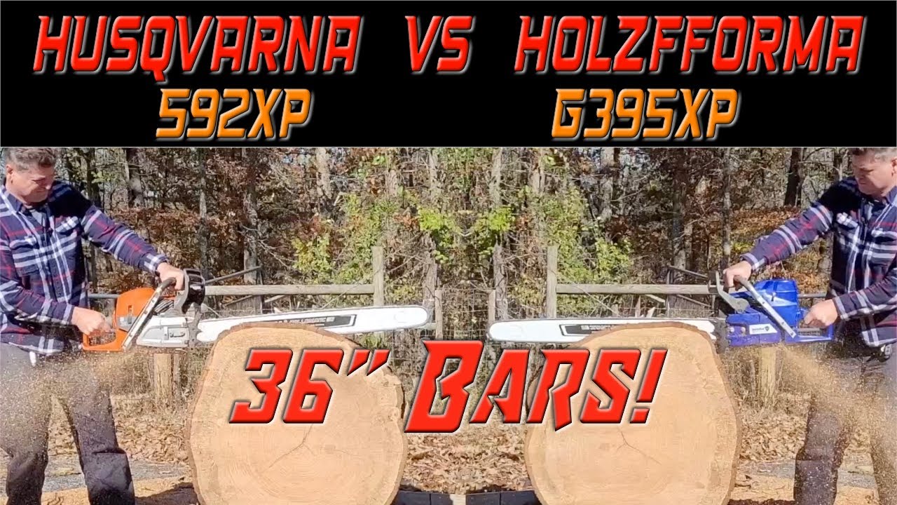 Husqvarna 592XP против Holzfforma 395XP 36-дюймовые шины!