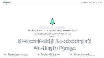 BooleanField[CheckboxInput] Binding