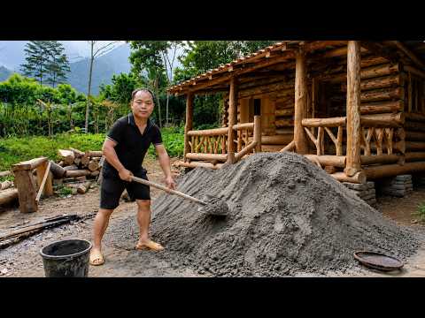 From Nothing to a Dream Cabin, Guy Builds an Off-Grid Log House for His Daughter