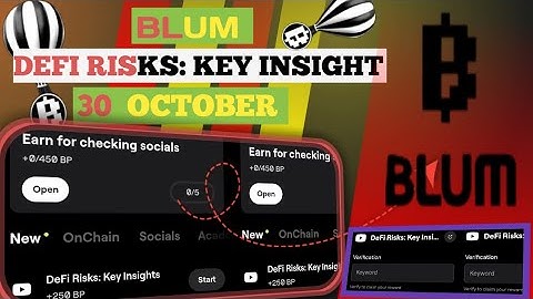 blum verify code defi risks key insight | Blum verify code 30 October |  defi risks key insight