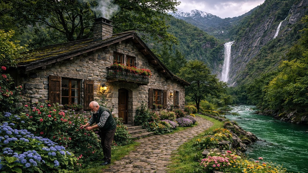 Самая изолированная деревня Швейцарии – каменные дома возрастом 300 лет.