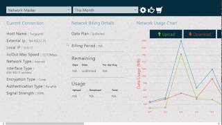 Windows 8.1 Data usage app for monitoring your internet connection screenshot 1