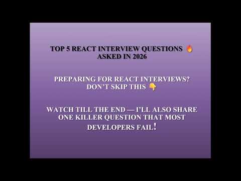 React Interview Prep 💡 | Virtual DOM, useEffect & Re-rendering Explained