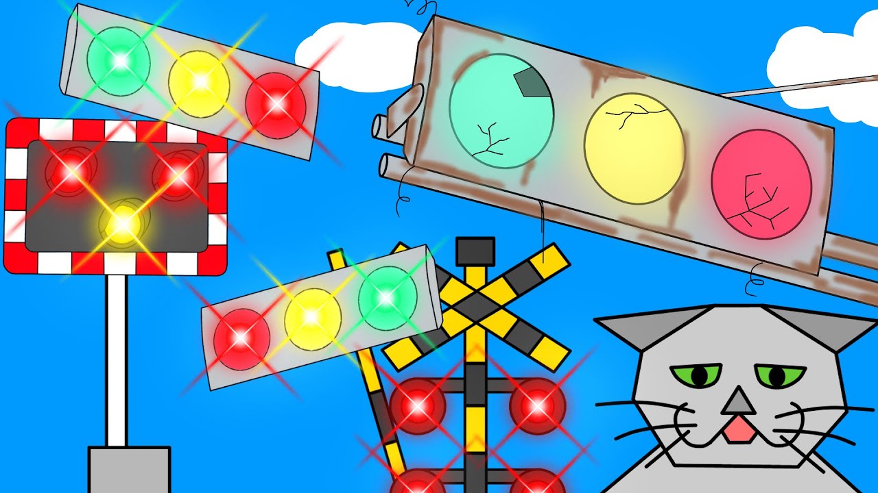 信号 踏切 こんな 低コスト 信号機 はイヤだ！ What a funny traffic signal !