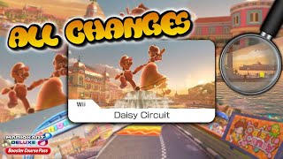All Wii Daisy Circuit CHANGES - Analysis & Comparison FT @AlbertBoris | Mario Kart 8 Deluxe