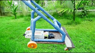 How to make Lawn Mower From Angle Grinder