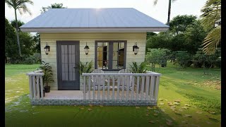 lovely small house design idea 4x5,5 meters (237 sqft) l Tropical house