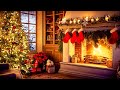 Warm Christmas Fireplace 🔥 Relaxing Christmas Music 🎄 Christmas Fireplace Ambience