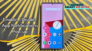 How to Enable/Disable App Notifications Pop-up Samsung Galaxy S26 Ultra #tutorial