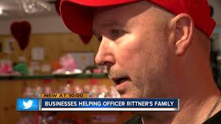 Businesses offer support to Officer Rittner's family