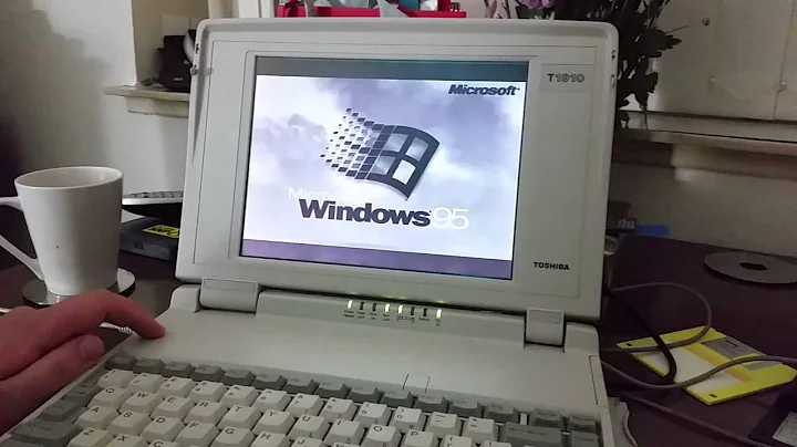 Windows 95 on the Toshiba T1910