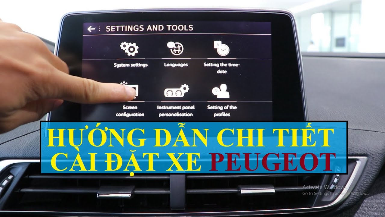 Hãng xe Peugeot – Chi tiết HDSD cài đặt màn hình xe Peugeot 3008 & 5008 | Peugeot Đắk Lắk