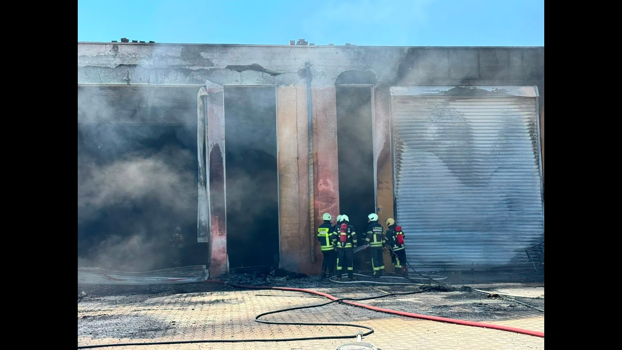 Kayseri’de Sünger Üretim Atölyesinde Yangın