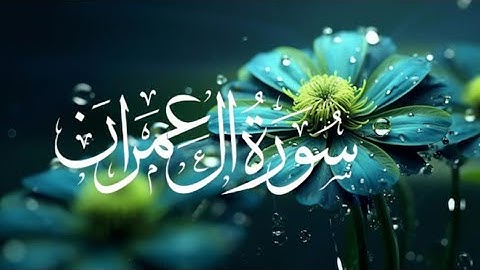 الشيخ عفيف محمد تاج سورة آل عمران سورة الرحمن صوت جميل للقرآن beautiful voice of the quran