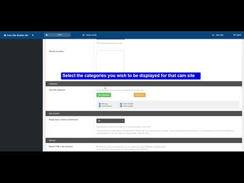 PHP Cam Script (v4) - Configure Cam Sites