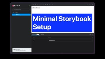 Manual setup for a minimal Storybook