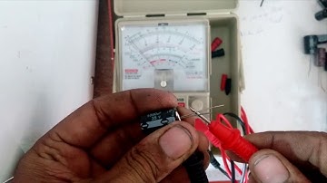 check capacitor with analog multimeter