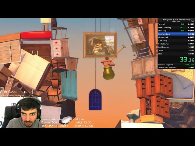 Getting Over It with Bennett Foddy - 3m 13s Speedrun 