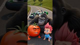 🦍🍅👶🏻 RACE l HINDI l CARTOON l #shorts #cartoon #cartoonforkids