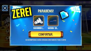 ZEREI NOVO EVENTO NOS PÊNALTIS! GANHEI EMOTE CACHORRO LOUCO E NOVA KATANA GASTEI DIAMANTES FREE FIRE