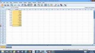 Standardize in SPSS