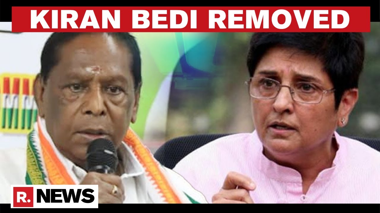 Kiran Bedi Removed As Pudhcherry Lt- Guv As UT's Cong Govt Collapses ...