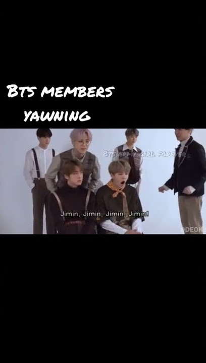 how bts members yawn vs how jin yawn🤣😂