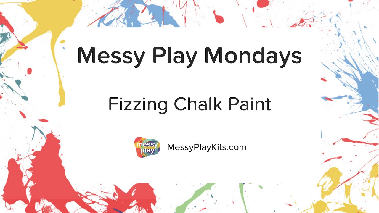 Messy Play Mondays: Fizzing Chalk Paint