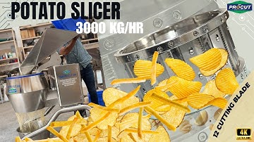 Watch This Potato Chips Machine Cut 3000 Kg/Hour – Balaji Wafers Style!