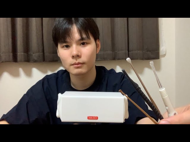 [asmr]🗣️囁き声あり初投稿！匠の耳かきステンレス耳かきなどの人気な耳かきとsr3dマイクを使って耳かきasmr talking ear cleaning