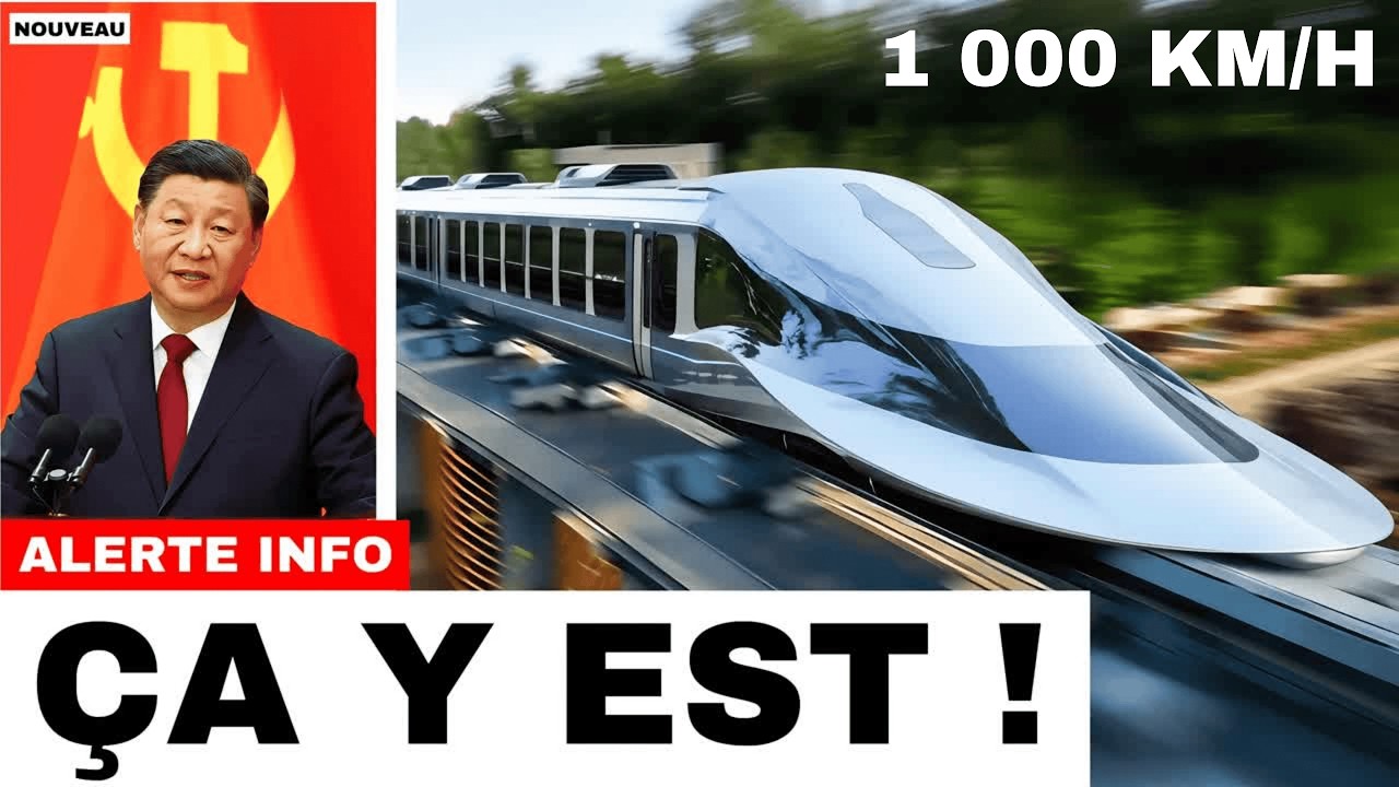 Le nouveau train chinois est plus rapide qu'un avion (1 000 km/h)
