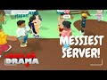 The most messiest server in total roblox drama hackersfightsdramafunny moments