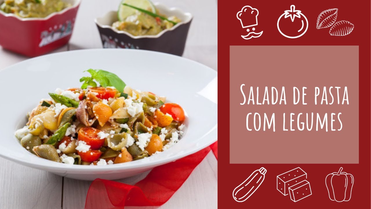 Salada de pasta com legumes (receita fácil)