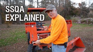 #121 Skid Steer Quick Attach Explained. Kubota B2601 with SSQA