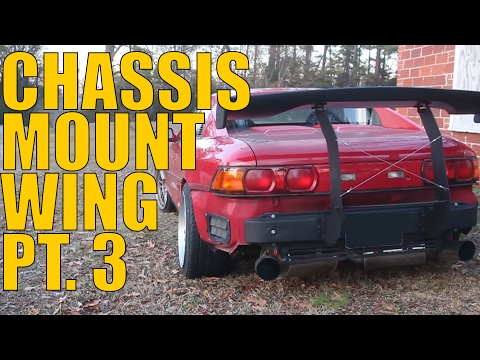 DIY Car Projects: Chassis Mount Wing Pt  3