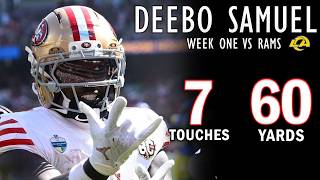 Deebo Samuel First Game Back: Every Touch | Week 1 NFL 2026 - San Francisco 49ers
