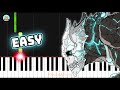 Kaiju no 8 op  abyss  easy piano tutorial  sheet music