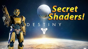 Destiny SECRET Shaders and Emblems!
