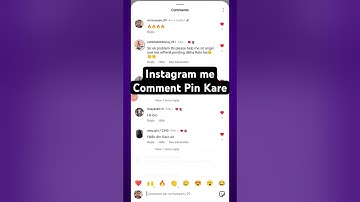 Instagram par Comment ko Pin kaise kare | how to pin a comment on instagram post