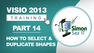 Visio 2013 for Beginners - Part 14 - How to Select and Duplicate Shapes in Visio 2013