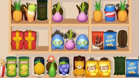 Goods Puzzle Sort Challenge Level 14 Game Walkthrough || Goods Puzzle Sort Match Game