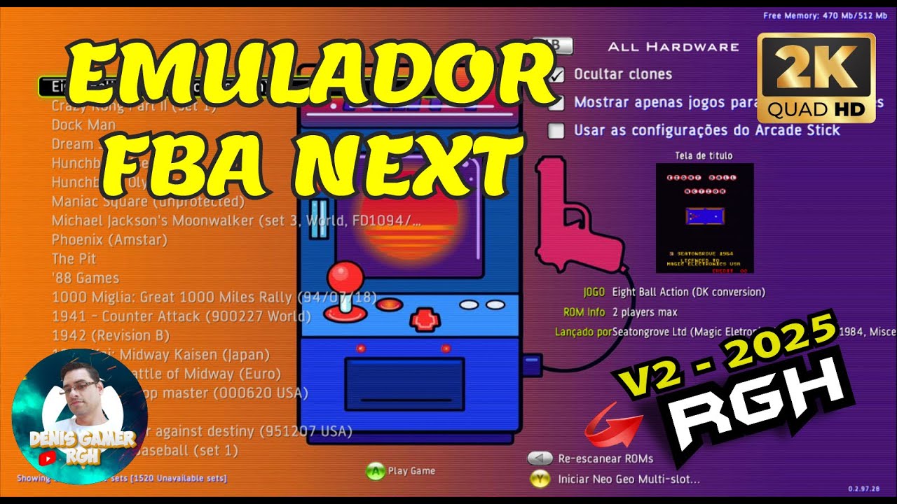 Fba Game Roms EMULADOR FBA v2 2025 COM NOVO LAYOUT - YouTube