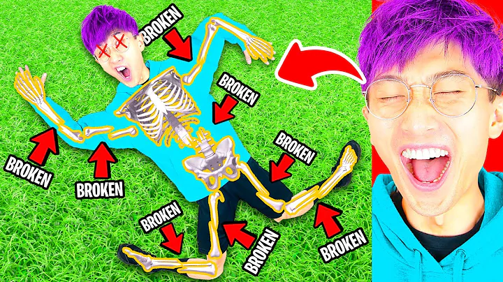 Breaking EVERY BONE as LANKYBOX JUSTIN!? (FUNNY MO...