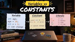 Variables vs Constants in C++: Declaration, Initialization & Literals