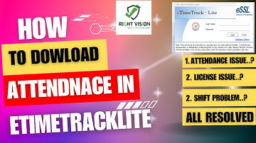 How to Download Attendance in eSSL Etimetracklite Desktop  Software - HINDI | #rvss #essl
