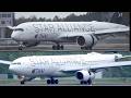 Thai Airways Star Alliance Livery Airbus A350-900 A330-300 Landing at Narita 34R | HS-THU | HS-TEO
