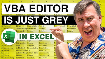 Excel VBA Window is All Grey Or Panes Will Not Redock Correctly - Episode 2603
