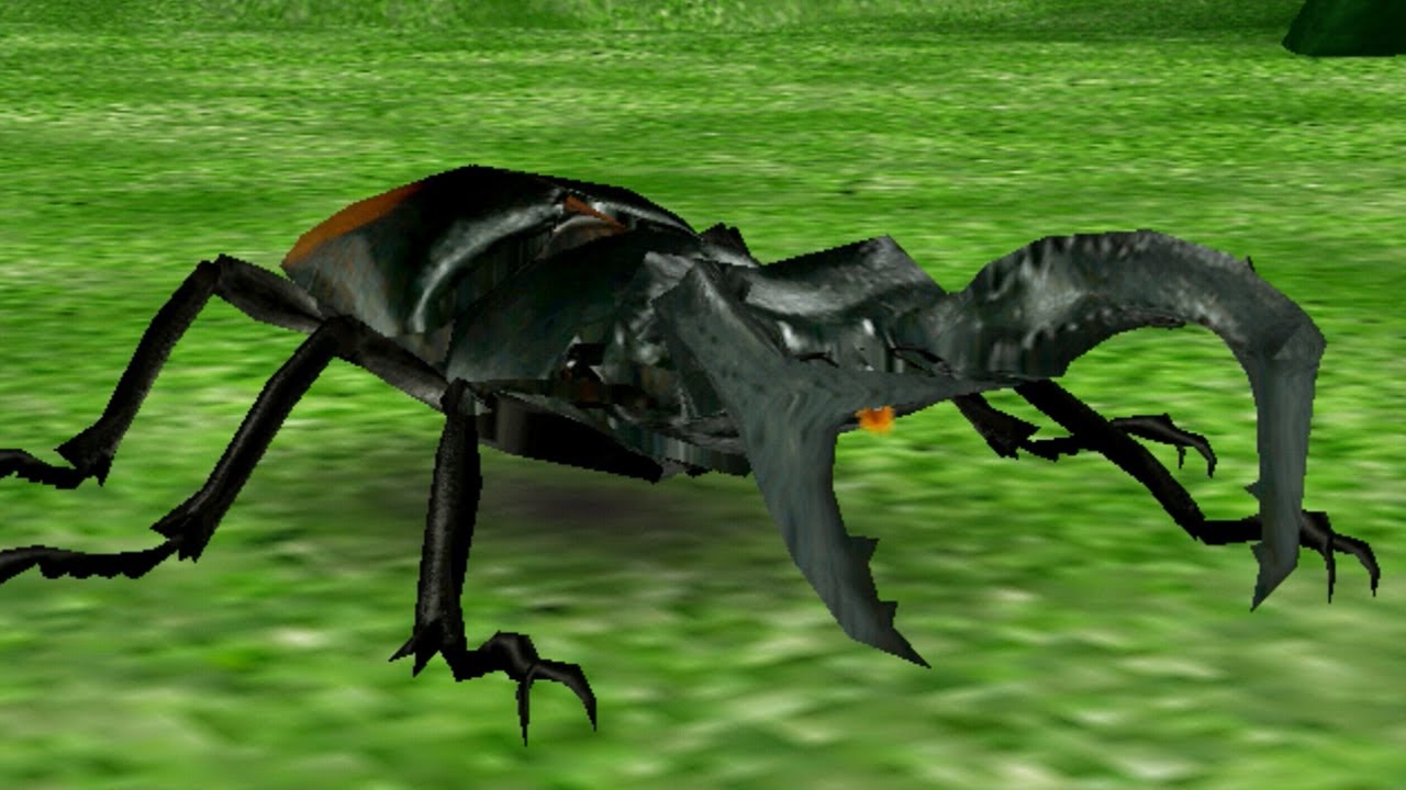 セアカフタマタクワガタ ゲームプレイ｜超必殺技デモ - 甲虫王者