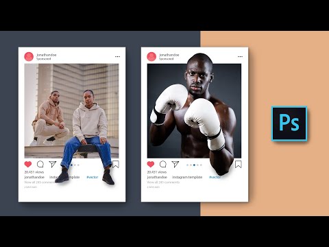 Adobe Photoshop Tutorial - Creative social media post ideas (facebook, Instagram, twitter....)